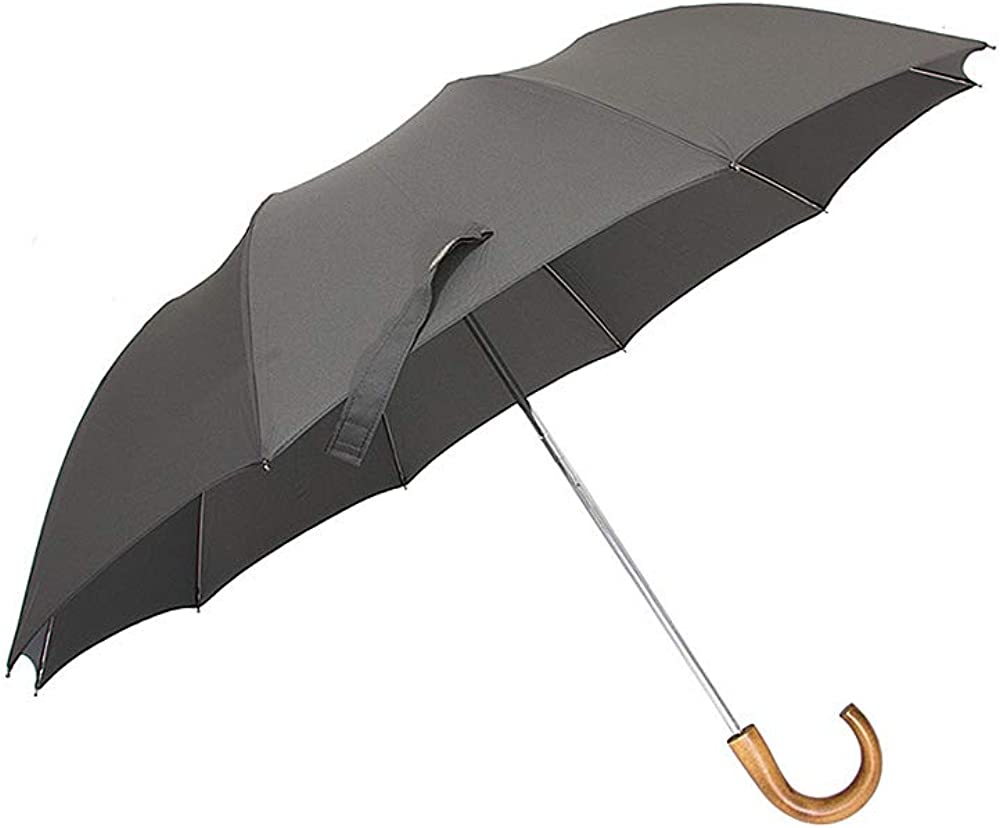 【有名人芸能人】フォックスアンブレラズ 折りたたみ傘 メンズ ダークグレー シンプル BR WN MAPLE CRK HANDLE TEL1 F X UMBRELLAS TEL1-MAPL-P LY-10RIB-DGR 並行輸入品 ロゼ エムロード
