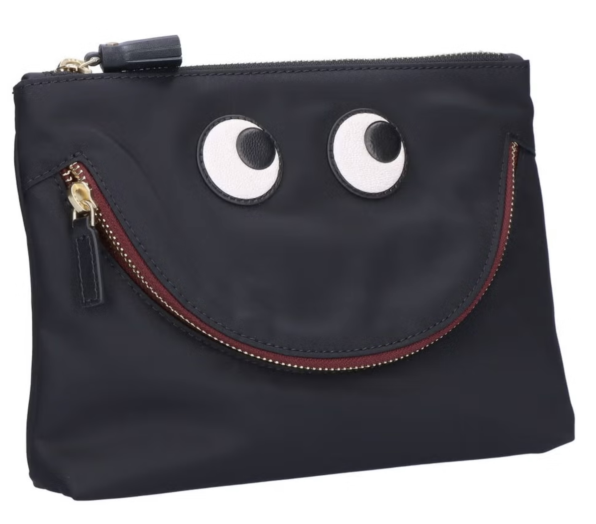 アニヤハインドマーチ ポーチ レディース Eyes Happy Pouch ブラック 5050925193559-BK ANYA HINDMARCH|ロゼ・エムロード