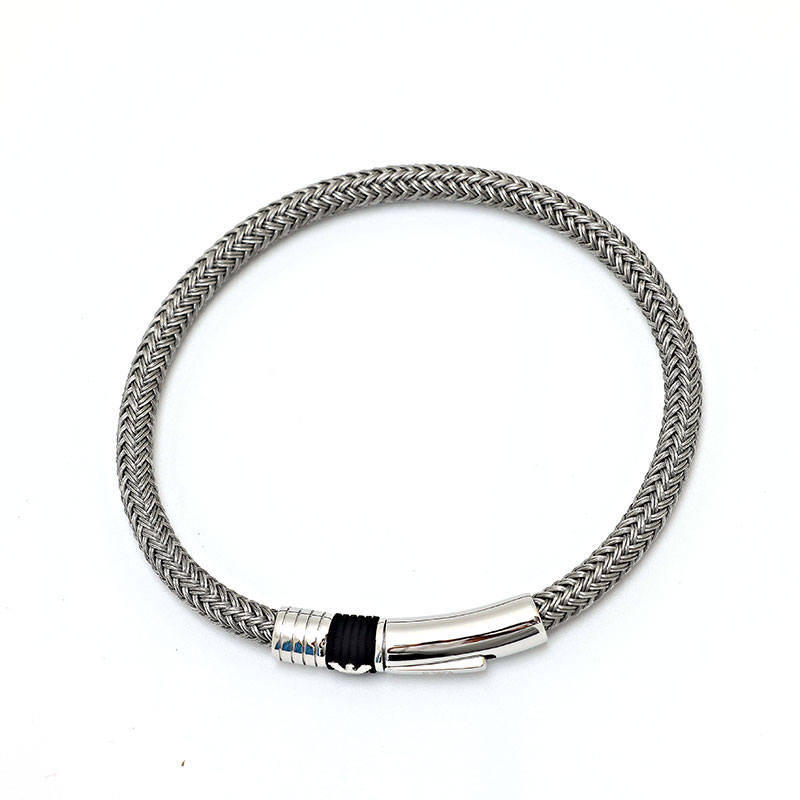 【 在庫一掃セール対象商品 】エンポリオアルマーニ ブレスレット メンズ シルバー シンプル イーグルロゴ EMPORIO ARMANI EGS1623040-19 並行輸入品（昨年比でよりお得に販売中）
