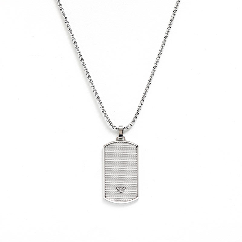 【 在庫一掃セール対象商品 】エンポリオアルマーニ ネックレス KEY BASICS EGS2986040 シルバー メンズ EMPORIO ARMANI（昨年比でよりお得に販売中）｜ロゼ・エムロード