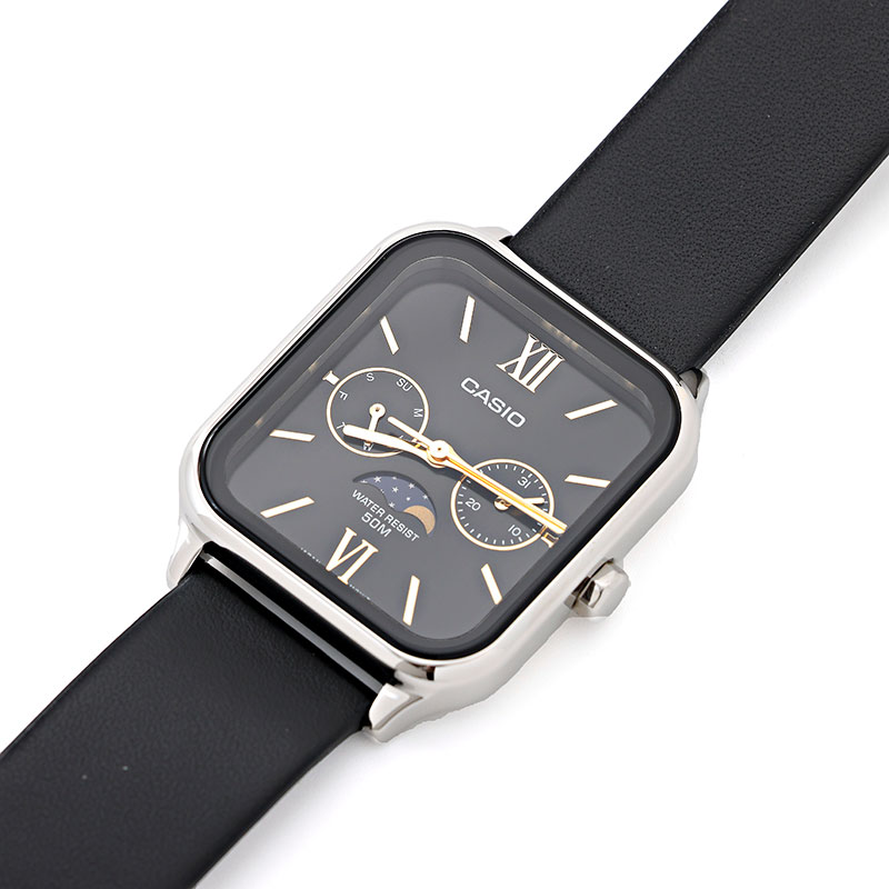 カシオ 腕時計 メンズ CASIO STANDARD Moon phase ブラック MTP-M305L-1A2 CASIO｜ロゼ・エムロード