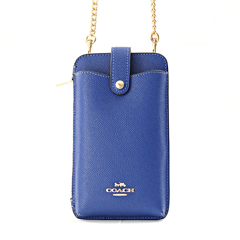 【 在庫一掃セール対象商品 】コーチ ショルダーバッグ スマートフォンケース C6884-IMPDU ブルー メンズ レディース COACH(昨年比でよりお得に販売中)|ロゼ・エムロード