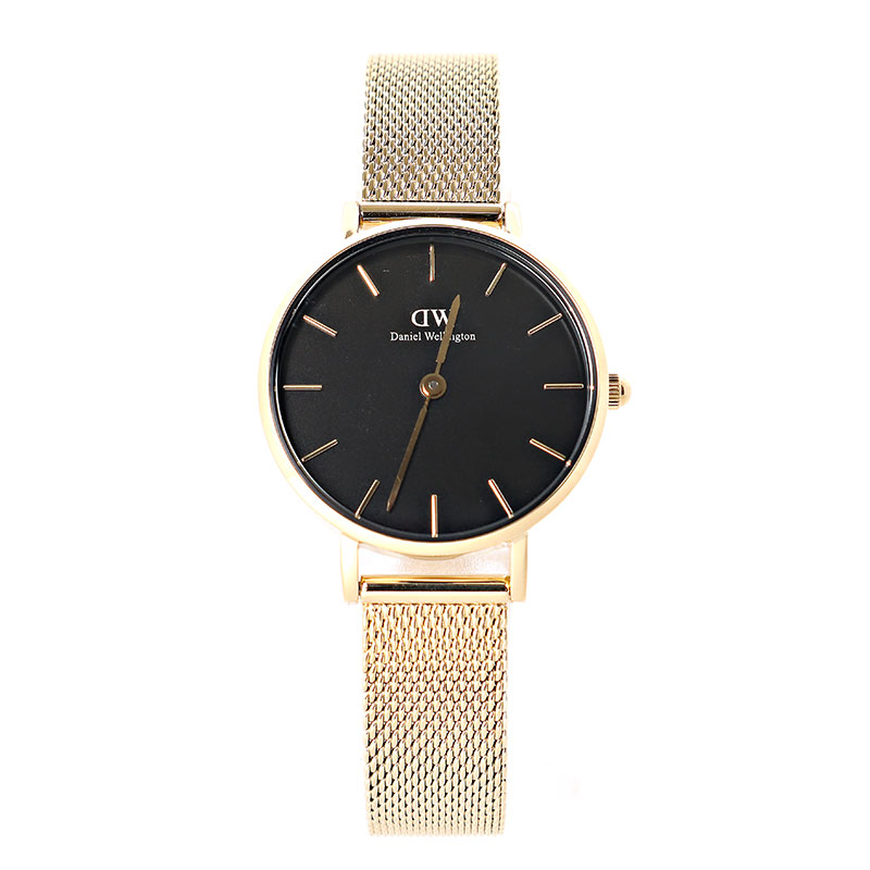 【 在庫一掃セール対象商品 】ダニエルウェリントン 腕時計 レディース Petite Evergold ブラック ゴールド DW00100349 Daniel Wellington（昨年比でよりお得に販売中）｜ロゼ・エムロード