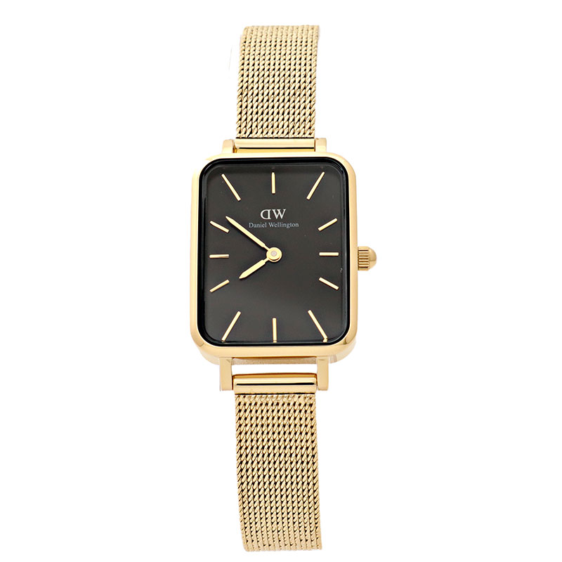 すぐに使える【２点で5％OFFクーポン】ダニエルウェリントン 腕時計 レディース ゴールド シンプル Daniel Wellington DW00100557 Pressed Melrose Black 14,058円