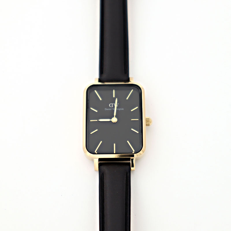 すぐに使える【２点で5％OFFクーポン券】ダニエルウェリントン ウオッチ レディース ゴールド 黒いこと Daniel Wellington DW00100560 QUADRO 26 レディース腕時計-腕時計