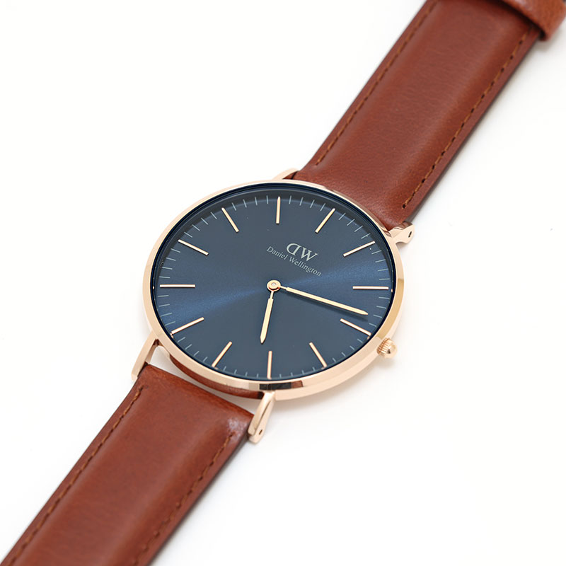 ダニエルウェリントン 腕時計 メンズ CLASSIC ST MAWES ARCTIC ディープブルー ブラウン DW00100626 Daniel Wellington｜ロゼ・エムロード