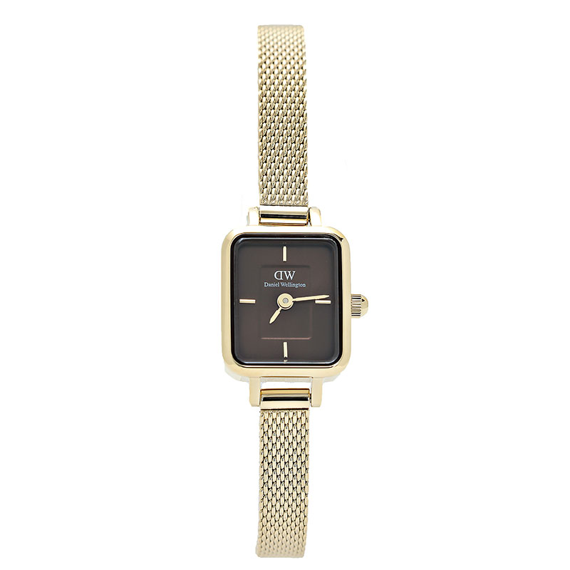 ダニエルウェリントン ウオッチ レディース Quadro Mini Evergold Amber 黄金色 ゴールド DW00100654 Daniel Wellington
