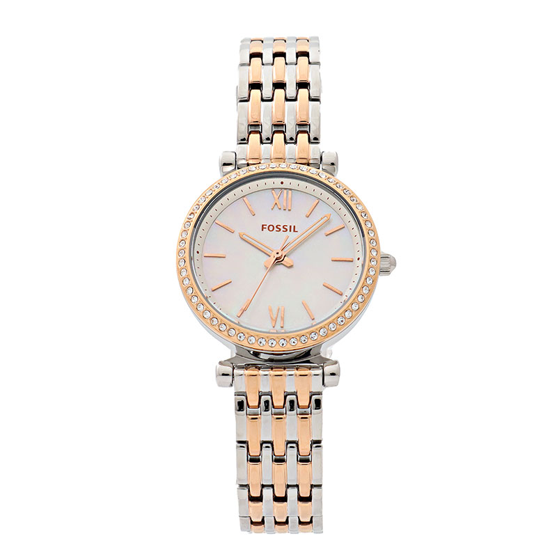 フォッシル 腕時計 レディース CARLIE MINI ホワイト ローズゴールド ES4649 FOSSIL