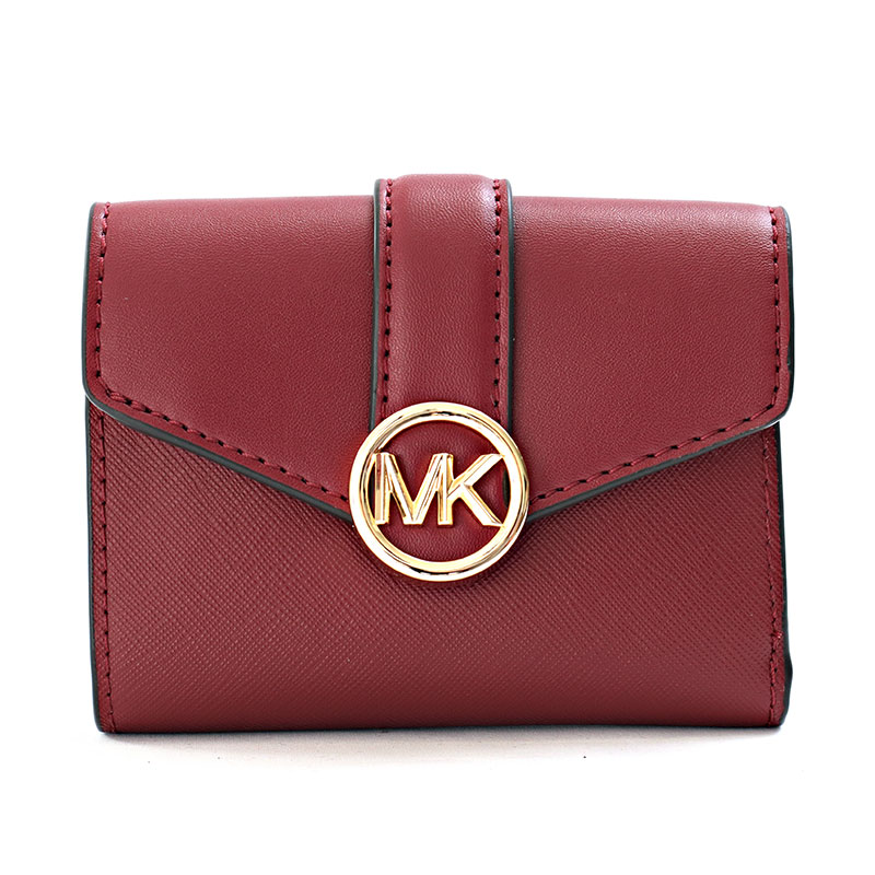 【 在庫一掃セール対象商品 】マイケルコース 三つ折り財布 レディース CARMEN MD FLAP BLFLD WALLET マルベリー 35S2GNMF6L-MULBEY MICHAEL KORS（昨年比でよりお得に販売中）｜ロゼ・エムロード