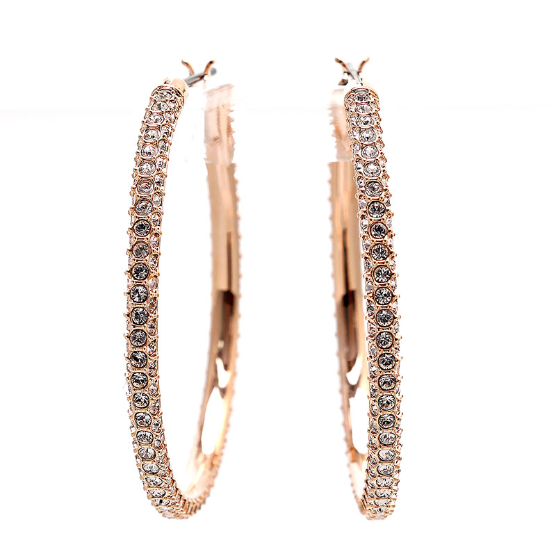 ピアス フープタイプ クリスタル シンプルSWAROVSKI スワロフスキー 5383938 レディース ピアス フープイヤリング Stone Hoop Earrings アクセサリー 並行輸入品 新生活|ロゼ・エムロード