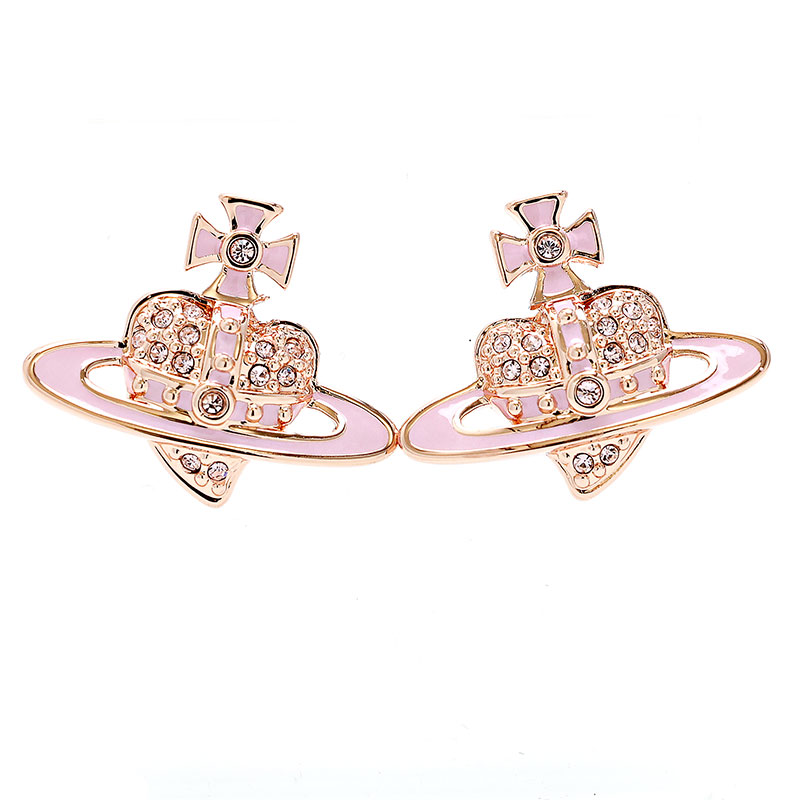 ヴィヴィアンウエストウッド ピアス レディース REVERSE HEART STUD EARRINGS ピンクゴールド ピンク 62010326-02G433 Vivienne Westwood|ロゼ・エムロード