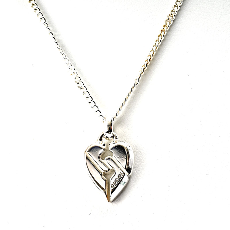 グッチ ネックレス レディース KNOT HEART シルバー 313463-J8400-8106 GUCCI|ロゼ・エムロード