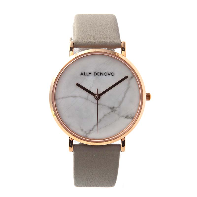 【 在庫一掃セール対象商品 】腕時計 レディース 大理石 ALLY DENOVO Carrara Marble カララマーブル 36mm ローズゴールドホワイト/グレー レディース ウォッチ AF5005-7 並行輸入品 プレゼント ギフト 実用的 カッコイイ かわいい おしゃれ（昨年比でよりお得に販売中） 9,728円