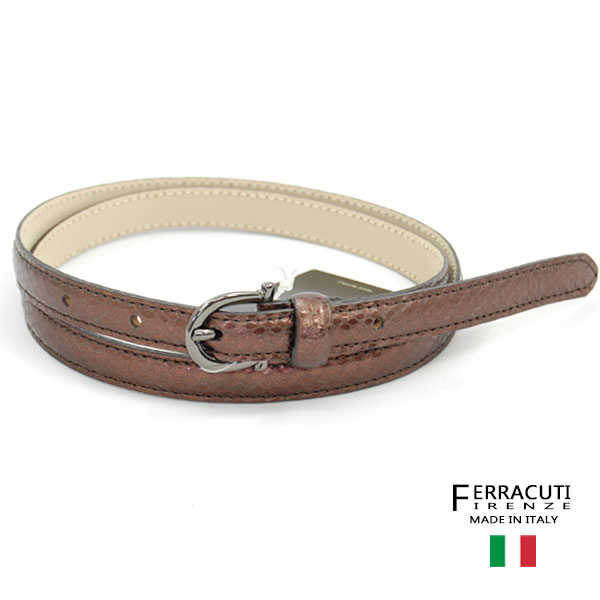 HIGH-CLASS レディース ベルト キャメル イタリア製 8782bronze.jpg