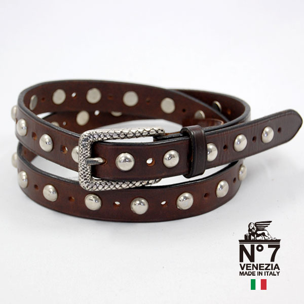 最先端 イタリア製レザーベルトレディースno7 S770 Darkbrownno7ナンバーセブン ランキング ファッション バックル 革小物 Belt ブランド 希少 Www Brinksul Com Br