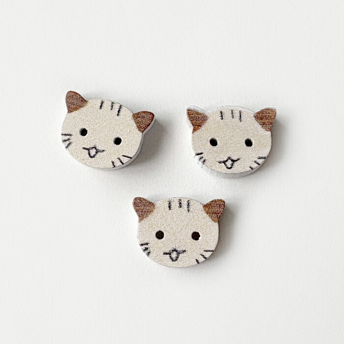 楽天市場】いろいろ猫 ボタン【8個セット】【ランダムねこちゃん