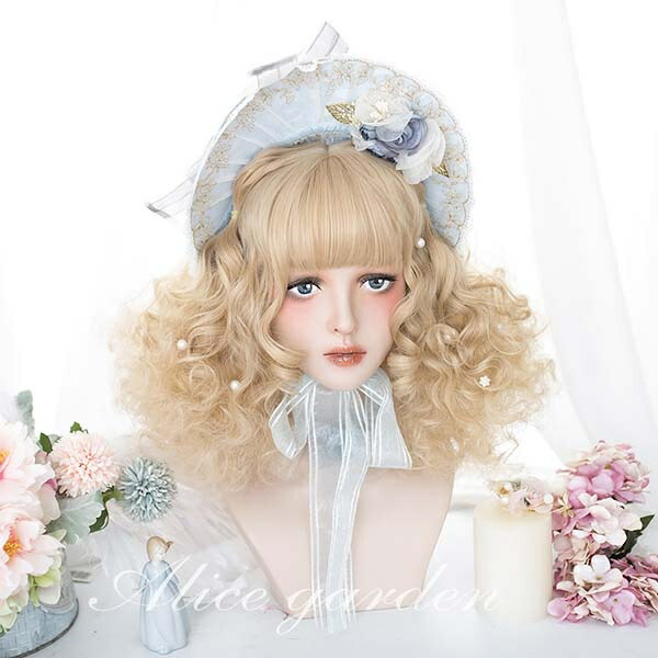 楽天市場】ウィッグ lolita 短髪 巻き毛 ロリータ風 人形風 パーマ