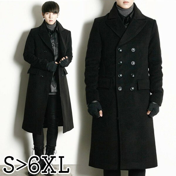 楽天市場】ポリエステル混ウールコート メンズ ロング チェスター