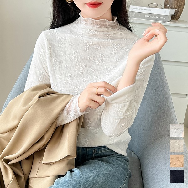 楽天市場】レース トップス レース ブラウス 総レース 裏起毛 タンク