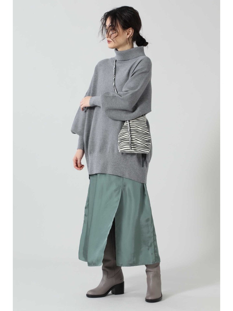 今日の超目玉 ワンピースその他 ワンピース ローズバッド Bud Rose Fashion Sale Off タートルネックニット スリットインナーワンピース Rakuten グレー レッド Rba E 送料無料 ベージュ Bh9022 Www Districtscooters Com