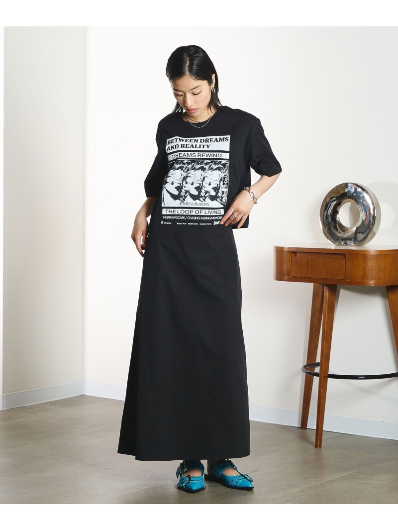 OKIRAKU×ROSEBUD/BACK OPEN GRAPHIC DRESS ROSE BUD ローズバッド 衣装・御召しもの 衣装 黒いこと 赤銅色【此れから取っておく】*【貨物輸送無料】[ Fashion]