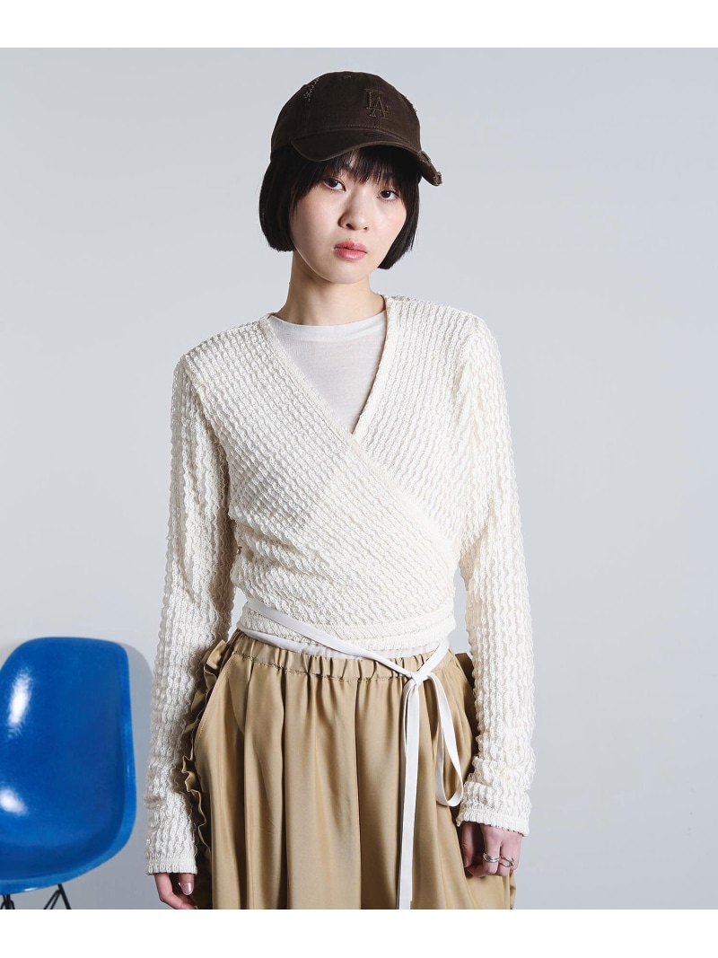mici/RASCHEL JACQUARD CACHE COEUR ROSE BUD ローズバッド トップス カットソー・Tシャツ ブラック ホワイト【送料無料】[ Fashion]