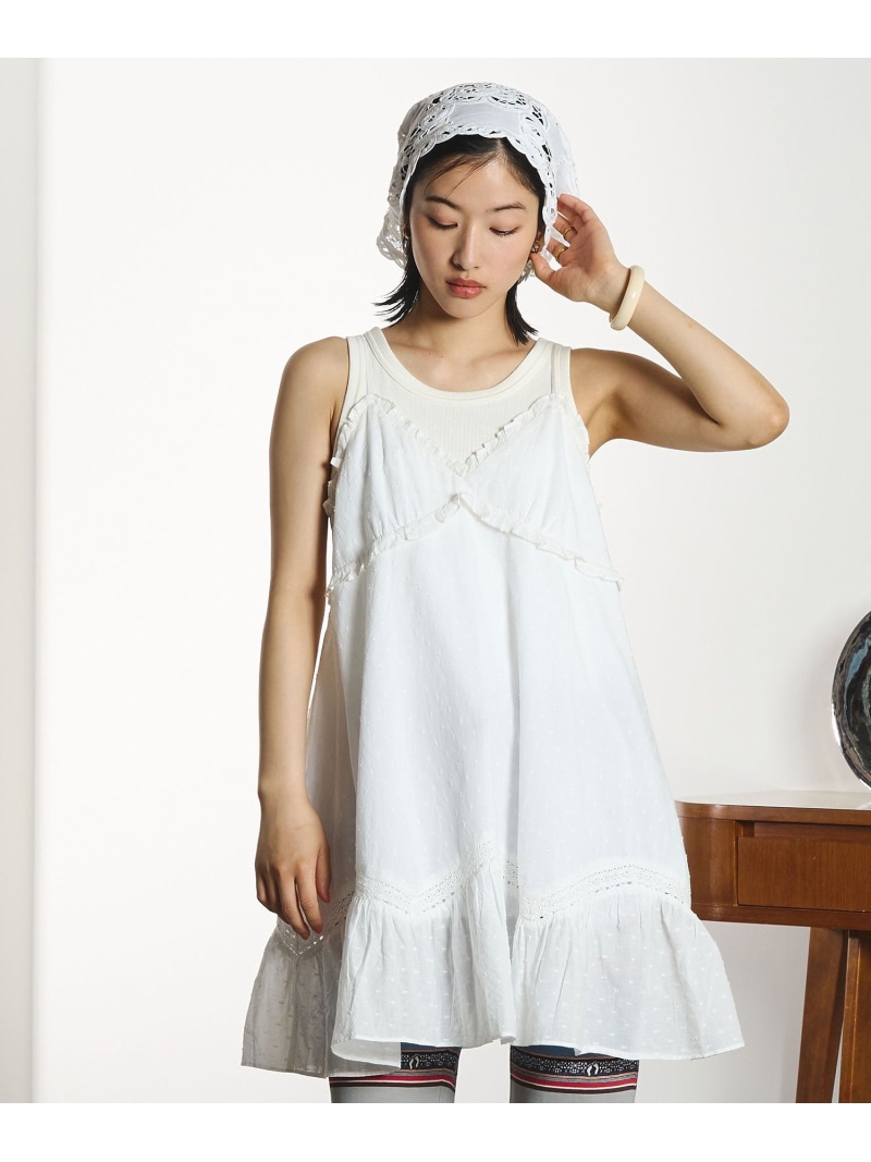 LACE CAMI DRESS ROSE BUD ローズバッド 衣裳・御召しもの 衣裳 黒いこと 白いこと【貨物輸送無料】[ Fashion]
