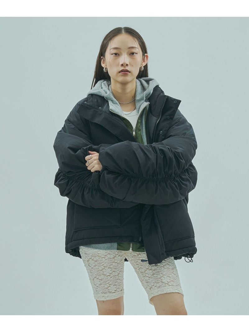 【SALE／30%OFF】STAND COLLAR PADDED JACKET ROSE BUD ローズバッド ジャケット・アウター その他のジャケット・アウター ブラック ブラウン【RBA_E】【送料無料】[ Fashion]｜ROSE BUD／ローズバッド