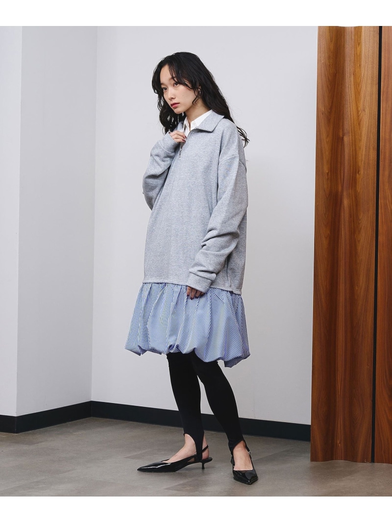 【SALE／20%OFF】BALLOON DOCKING DRESS ROSE BUD ローズバッド ワンピース・ドレス その他のワンピース・ドレス ネイビー【RBA_E】【送料無料】[ Fashion]