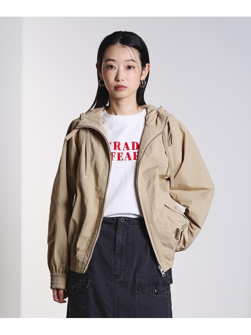 GATHER NYLON PARKER ROSE BUD ローズバッド ジャケット・アウター 余分の物のジャケット・アウター ベージュ サクラ色【貨物輸送無料】[ Fashion]