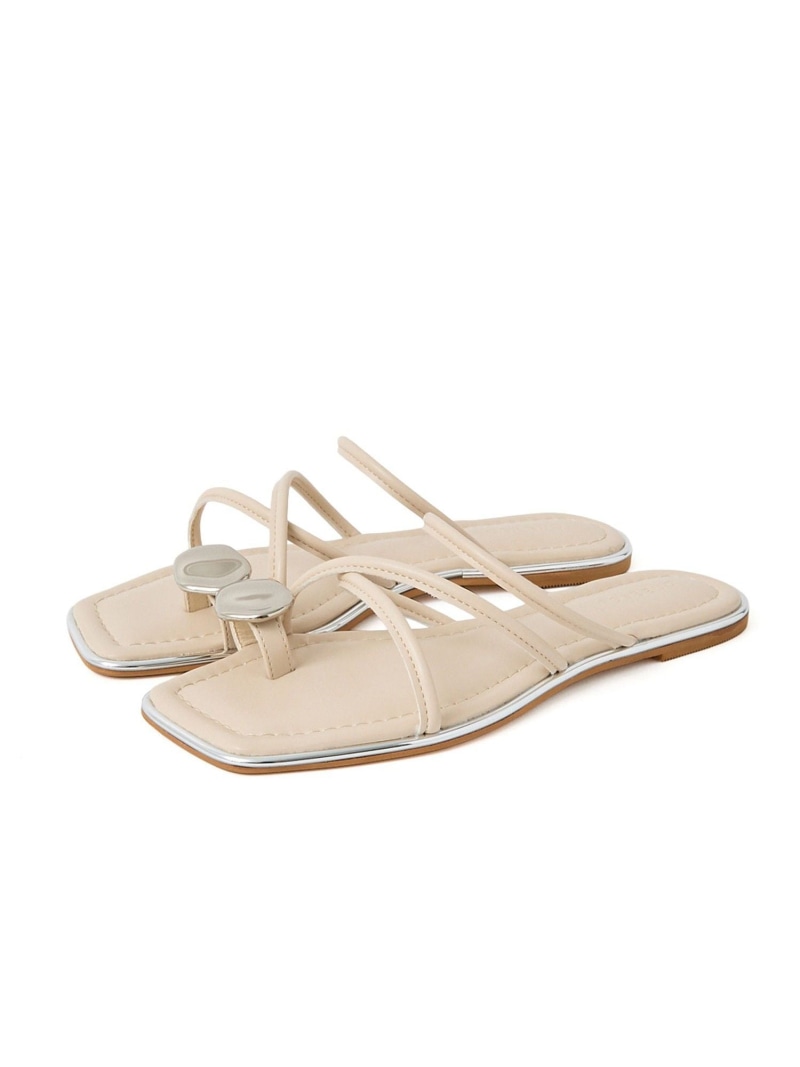 【SALE／30%OFF】strap flat sandal ROSE BUD ローズバッド シューズ・靴 余分の物のシューズ・靴 黒いこと 白いこと【RBA_E】【貨物輸送無料】[ Fashion]