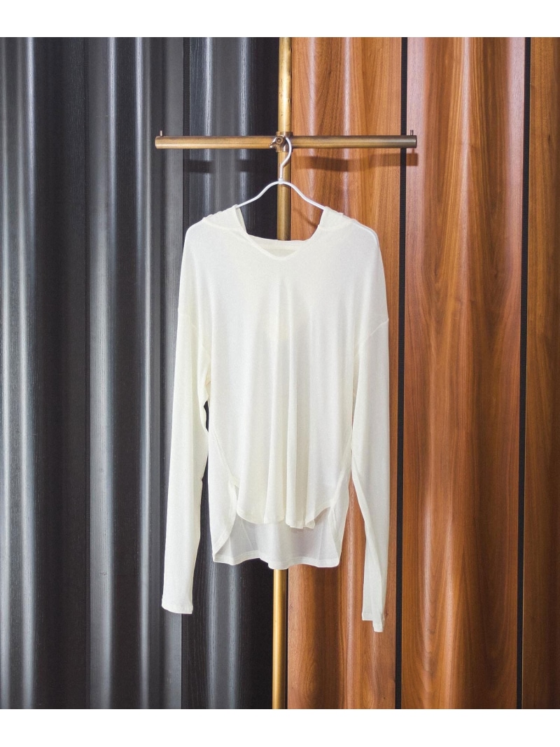 【SALE／30%OFF】CHIGNON sheer hoodie PO ROSE BUD ローズバッド トップス カットソー・Tシャツ ホワイト ブラウン ブラック【RBA_E】【送料無料】[ Fashion]