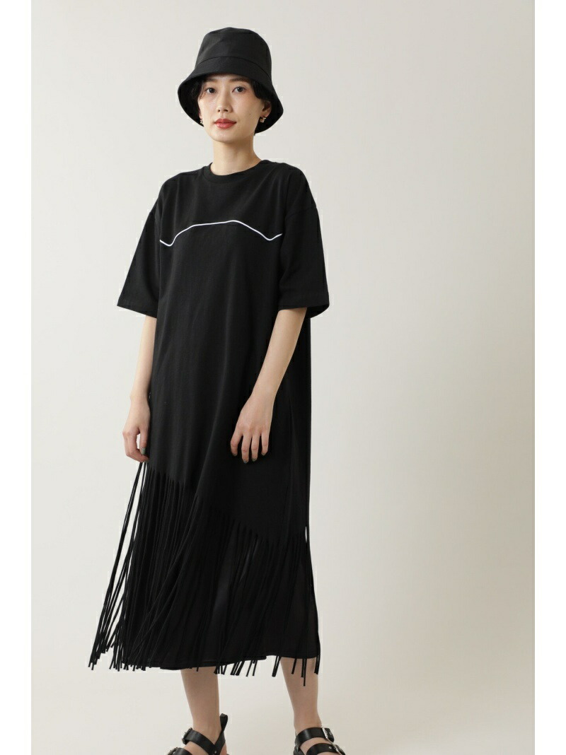 レディースファッション ワンピース ワンピースその他 ワンピース ローズバッド Bud Rose フリンジロングワンピース ブラック Fashion ホワイト 送料無料 Rakuten は自分にプチご褒美を Www Ladun Sa