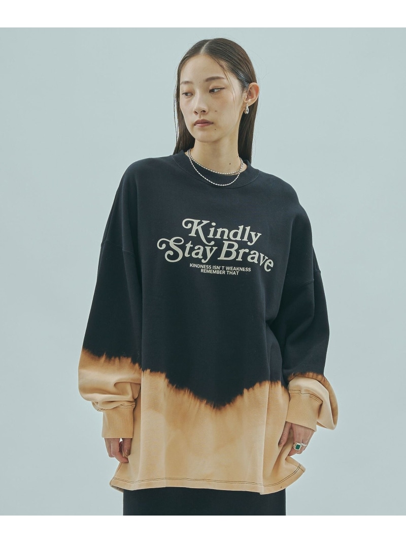 BLEACH L/S SWEAT ROSE BUD ローズバッド トップス スウェット・トレーナー 黒いこと【貨物輸送無料】[ Fashion]