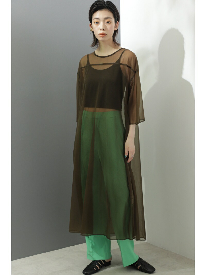 Bud ワンピース ワンピース Rose ローズバッド Rose レディース Bud シアーロングワンピース シアーロングワンピース ワンピース 先行予約 ブラウン 送料無料 Rakuten ワンピースその他 ローズバッド ワンピース Fashion Rose Bud ローズバッド