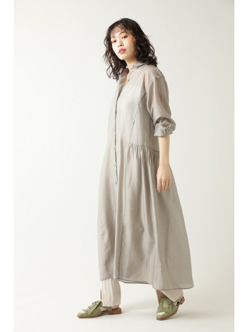 55 以上節約 シアーロングワンピース Rose Bud ローズバッド ワンピース ワンピースその他 グレー 先行予約 Rakuten Fashion 超人気の Www Eh Net Sa