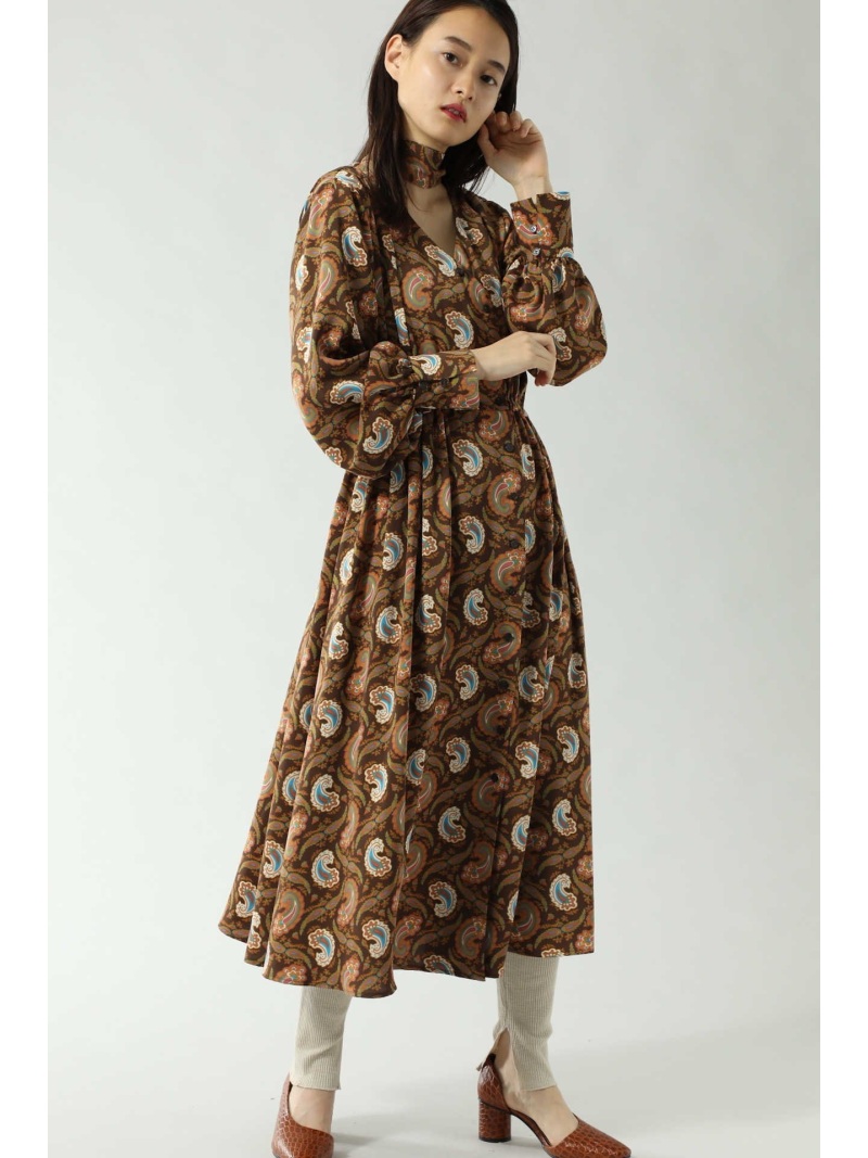 楽天市場 Rakuten Fashion Sale 50 Off トルコプリントプリーツワンピース Rose Bud ローズバッド ワンピース ワンピースその他 ブラウン ブラック Rba E 送料無料 Rose Bud ローズバッド