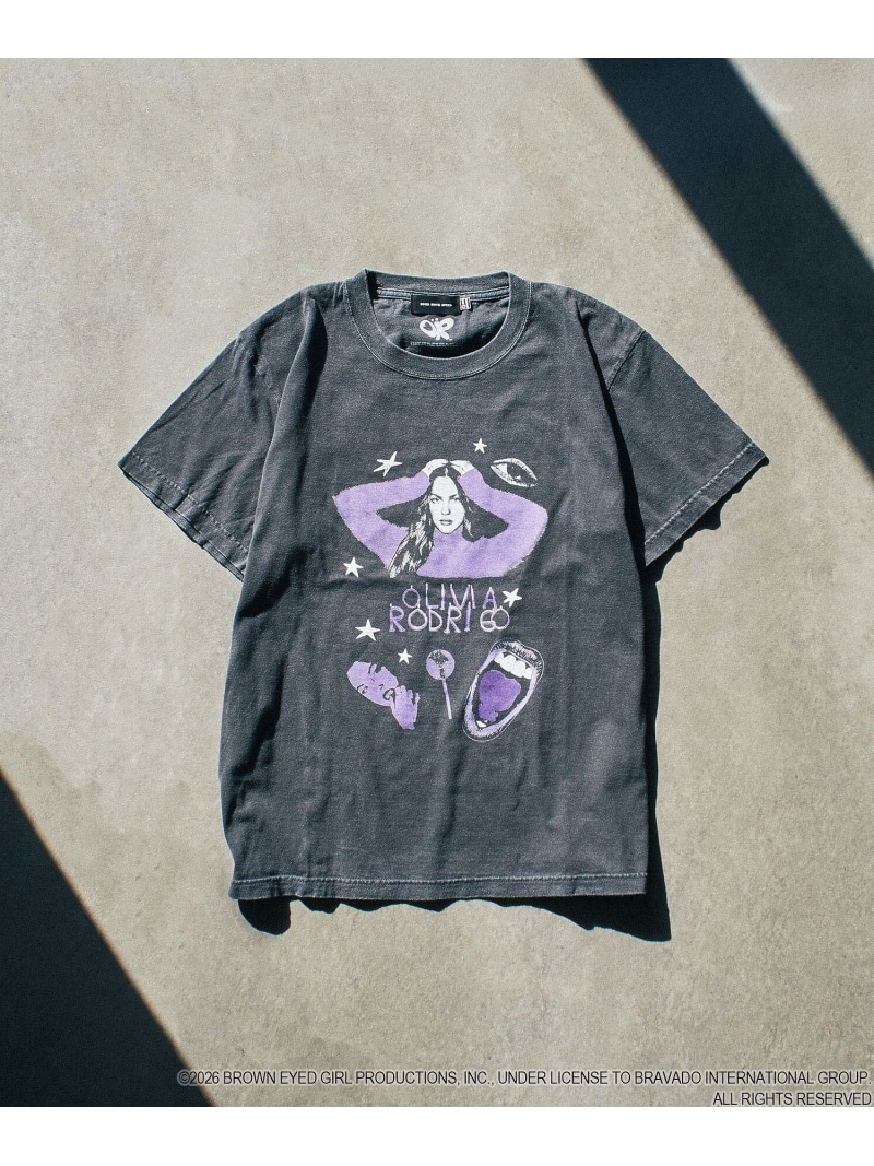 GOOD ROCK SPEED OLIVIA RODRIGO TSHIRT ROSE BUD ローズバッド トップス カットソー・Tシャツ ブラック【送料無料】[ Fashion]