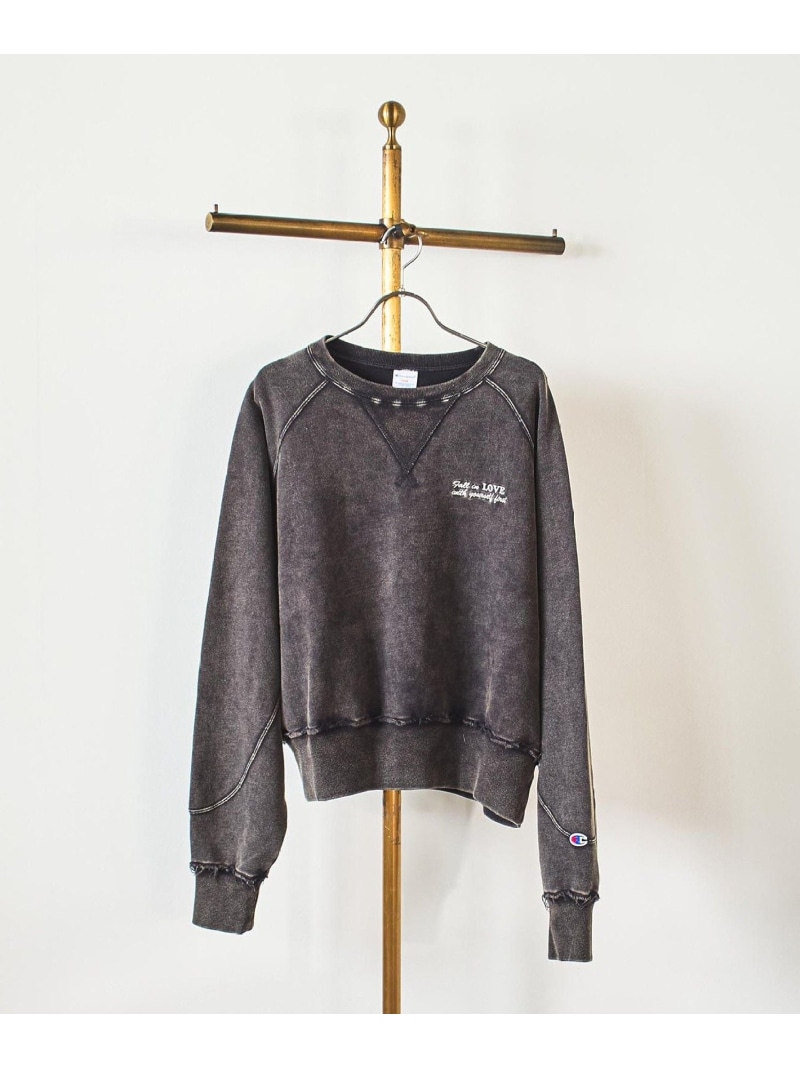 【SALE／30%OFF】HEAVY WASH SWEAT ROSE BUD ローズバッド トップス カットソー・Tシャツ ブラック オレンジ ブルー【RBA_E】【送料無料】[ Fashion]