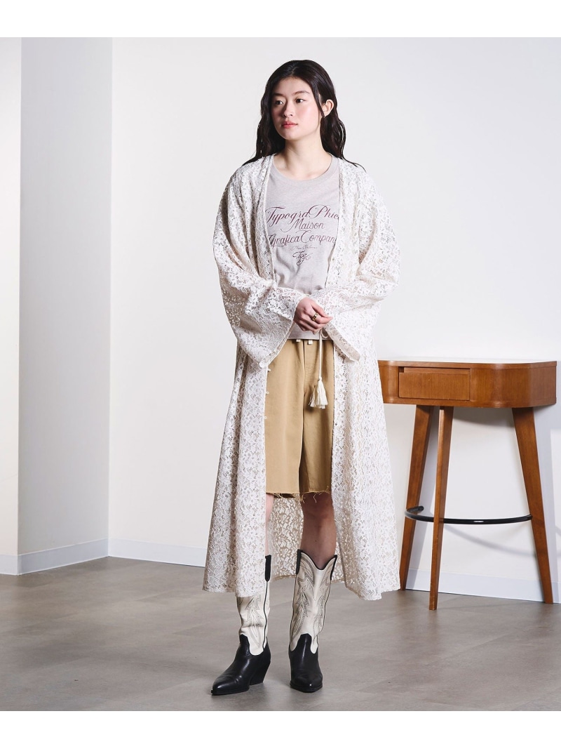 【SALE／30%OFF】FRONT OPEN LACE DRESS ROSE BUD ローズバッド ワンピース・ドレス その他のワンピース・ドレス ホワイト【RBA_E】【送料無料】[ Fashion]｜ROSE BUD／ローズバッド