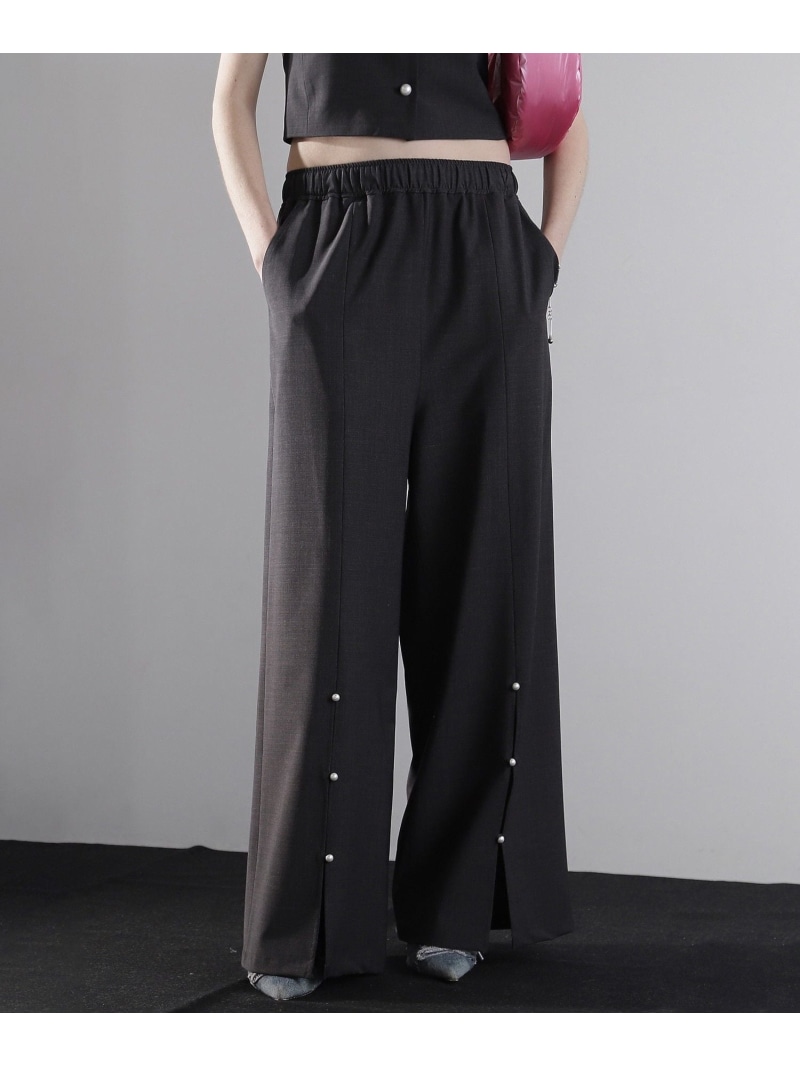 【SALE／50%OFF】WIDE PANTS ROSE BUD ローズバッド ズボン下 余分の物のズボン下 赤銅色【RBA_E】【貨物輸送無料】[ Fashion] レディースファッション-ボトムス