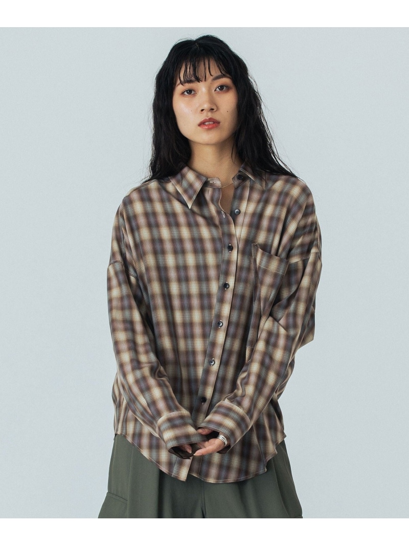 【SALE／30%OFF】ASYMMETRY SHIRT ROSE BUD ローズバッド トップス シャツ・ブラウス ベージュ グリーン【RBA_E】【送料無料】[ Fashion]
