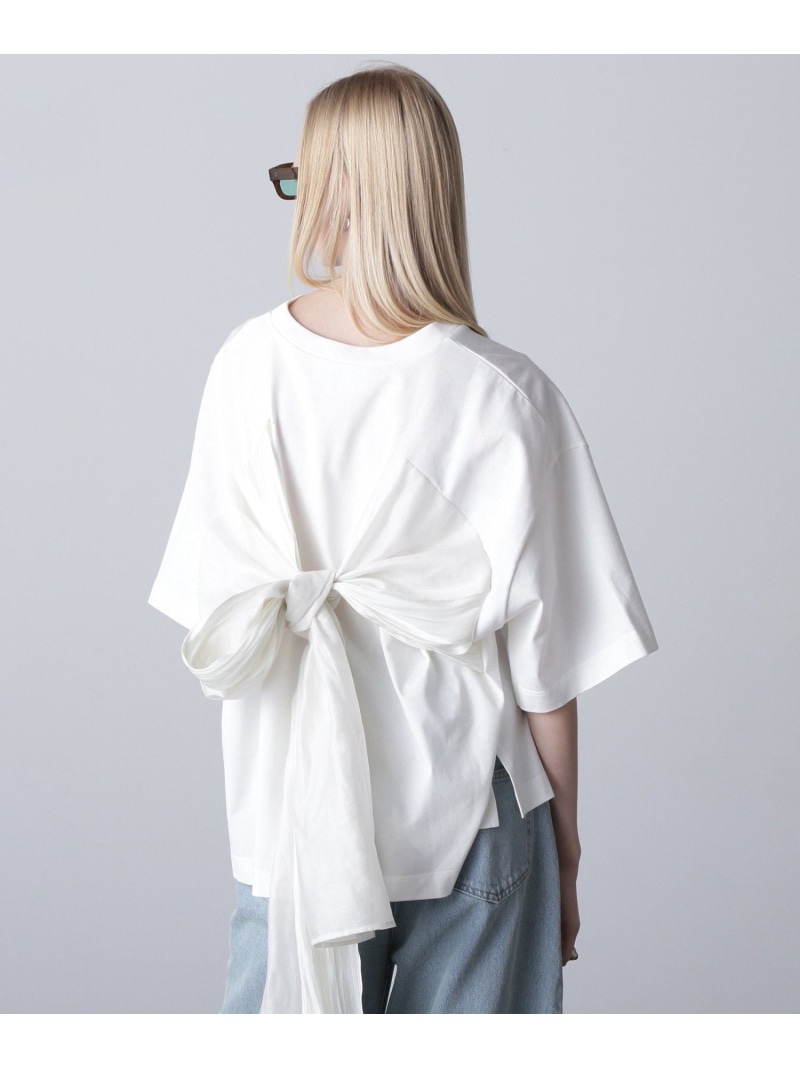 【SALE／30%OFF】うしろ側シュロの葉-T ROSE BUD ローズバッド トップス カットソー・ティーシャツ 白いこと 黒いこと 赤銅色【RBA_E】【貨物輸送無料】[ Fashion]