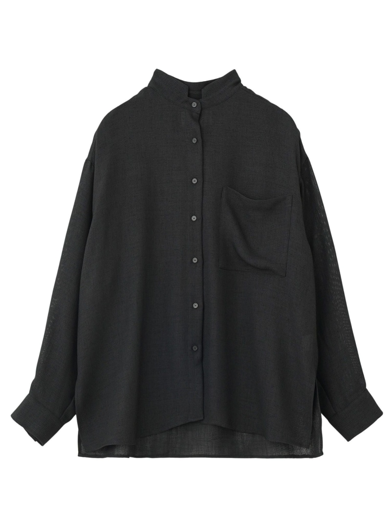 【SALE／30%OFF】MESH BIG SHIRT ROSE BUD ローズバッド トップス シャツ・ブラウス ブラック ピンク【RBA_E】【送料無料】[ Fashion]