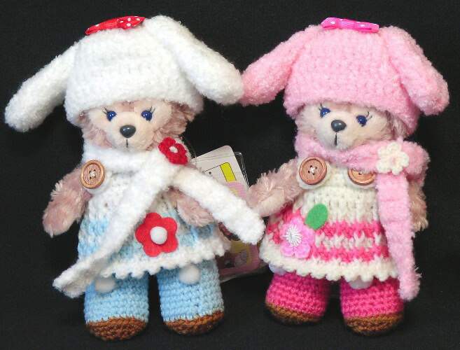 楽天市場 ダッフィー シェリーメイ ぬいぐるみバッチ用たれうさ耳パステルコスチューム メール便対象商品 ローズ ガーデン