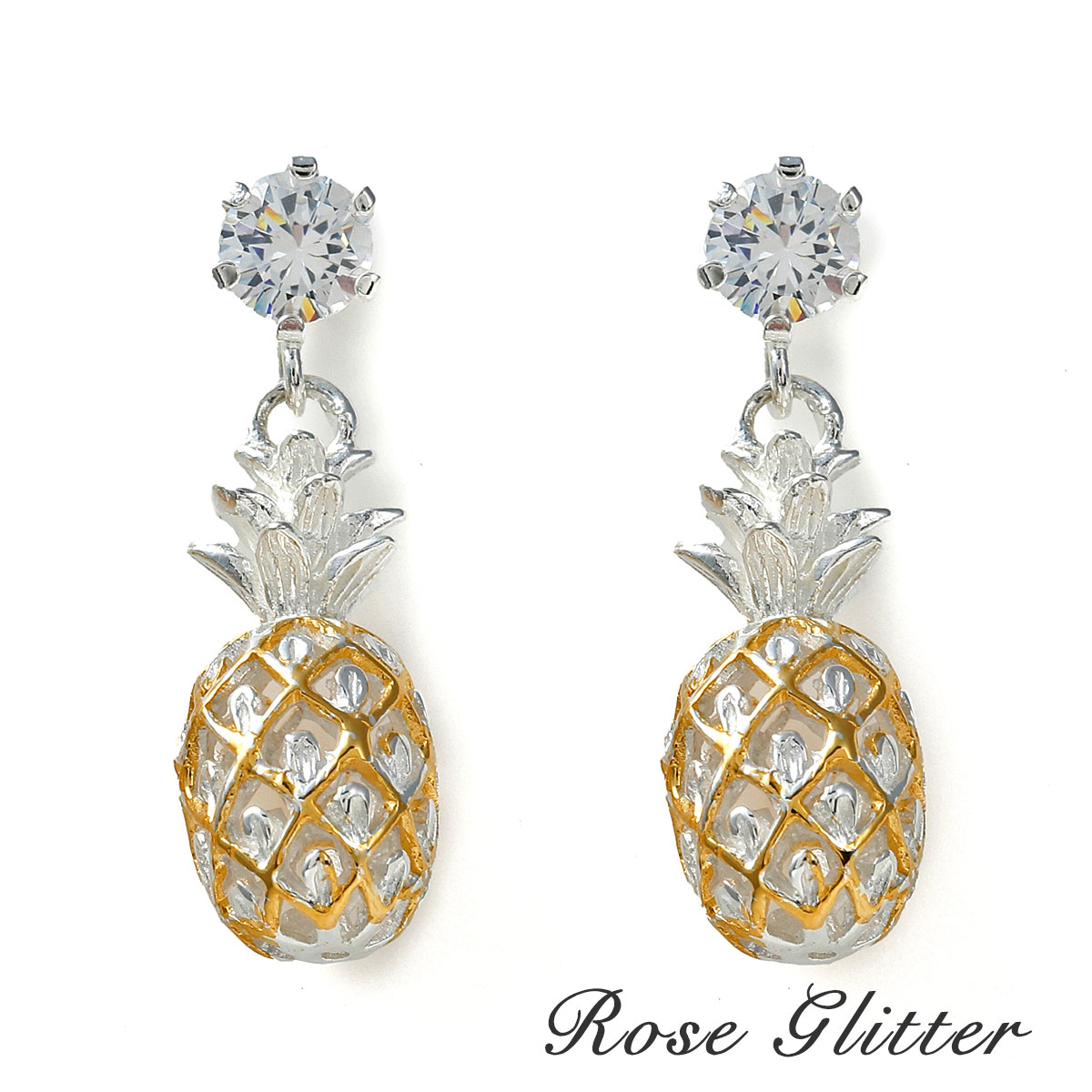 【国内即発】≪chibi jewels≫パイナップル シルバーピアス 国内即発】≪chibi jewels≫パイナップル シルバーピアス 楽天