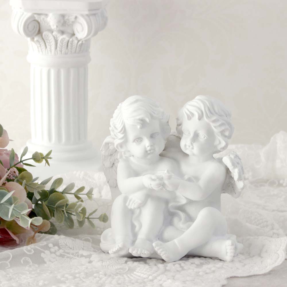 楽天市場】花冠の天使 ペアエンジェル雑貨 天使雑貨 妖精