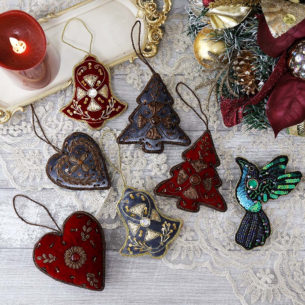 楽天市場】ハンドメイド オーナメント クリスマス ツリー鳥 バード