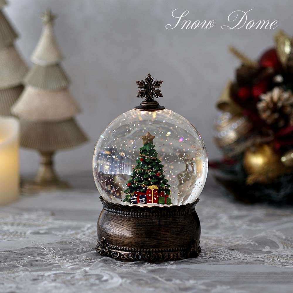 楽天市場】【 MNM 】ホワイトサンタスノードーム スノーグローブ