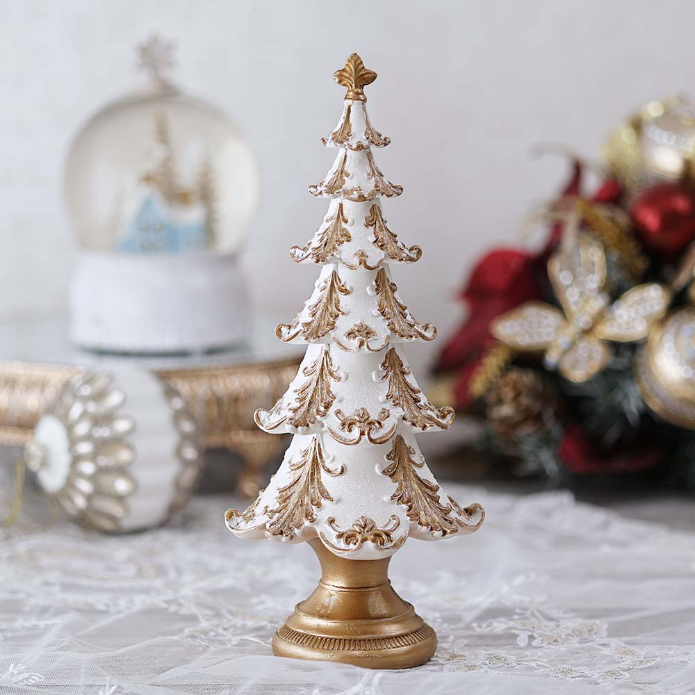 楽天市場】ホワイトレジンツリー ビンテージ ヴィンテージ 白